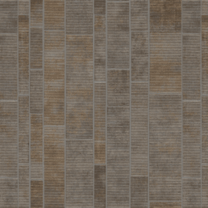 Brown and gray linear tile texture.