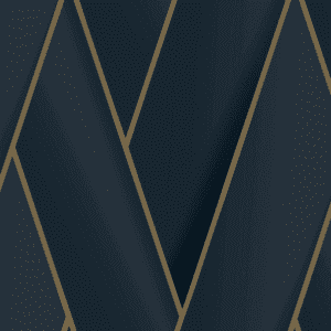 Here's an alt tag for the image: Navy blue geometric wallpaper design.