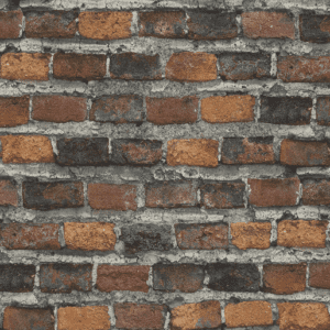 Brown and grey brick wall texture.