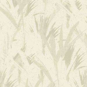 Beige brushstroke leaf pattern wallpaper.