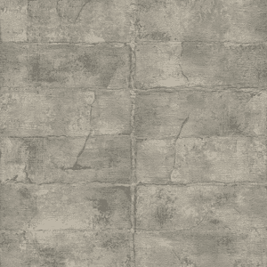 Grey textured brick wallpaper.