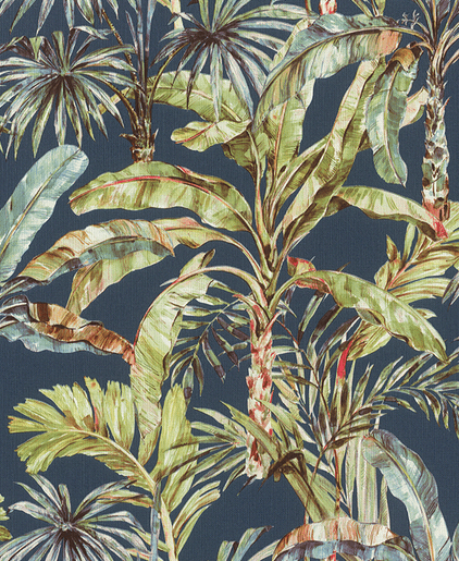 Tropical banana leaf wallpaper design.