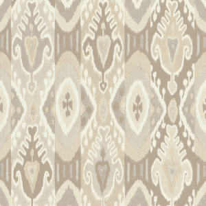 Beige and gray ikat fabric pattern.