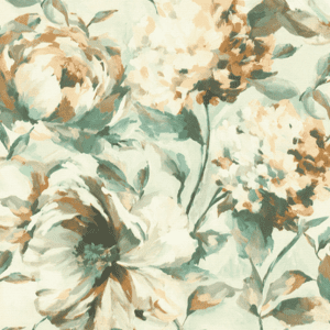 Here's an alt tag for the image: Soft painted floral wallpaper design.