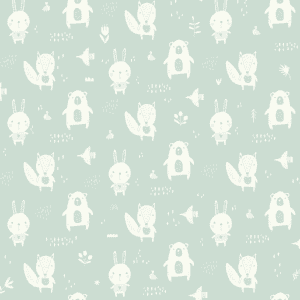 Cute woodland animal pattern design.