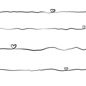 Here's an alt tag for the image: Simple stripes with tiny hearts.