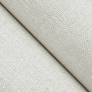 Off-white linen fabric swatch.