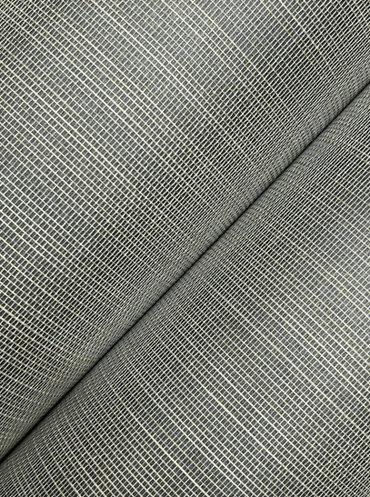 Dark gray gridded fabric texture.