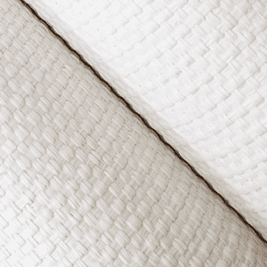 White woven fabric texture.