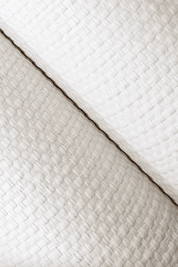 White woven fabric texture.