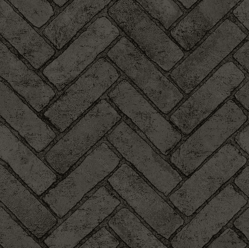 Dark gray herringbone brick pattern.