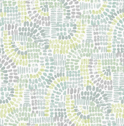 Abstract green and grey pebble pattern.