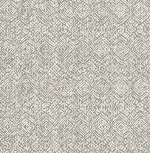 Grey textured diamond pattern fabric.