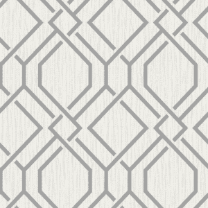 Grey geometric pattern wallpaper.