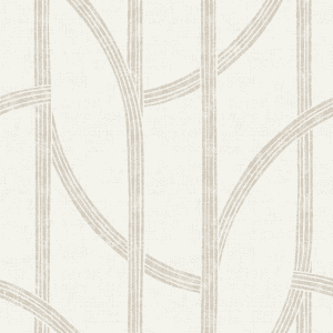 Beige curved lines on off-white background.