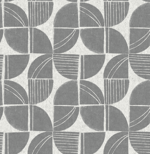 Gray geometric pattern wallpaper design.