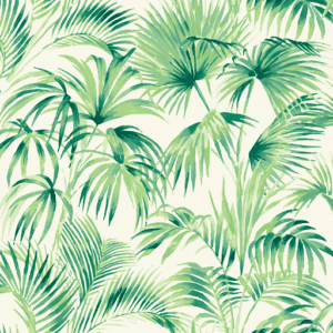 Green palm leaf tropical pattern.