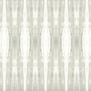 Gray and white ikat textile pattern.