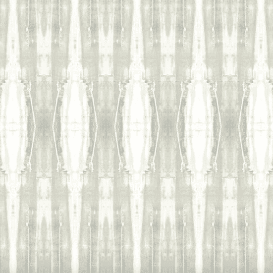 Gray and white ikat textile pattern.