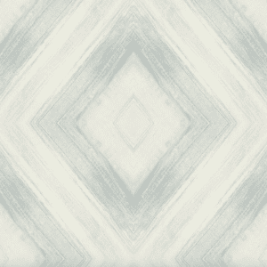 Gray and white diamond pattern wallpaper.