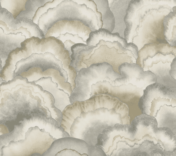 Abstract grey and beige cloud pattern.