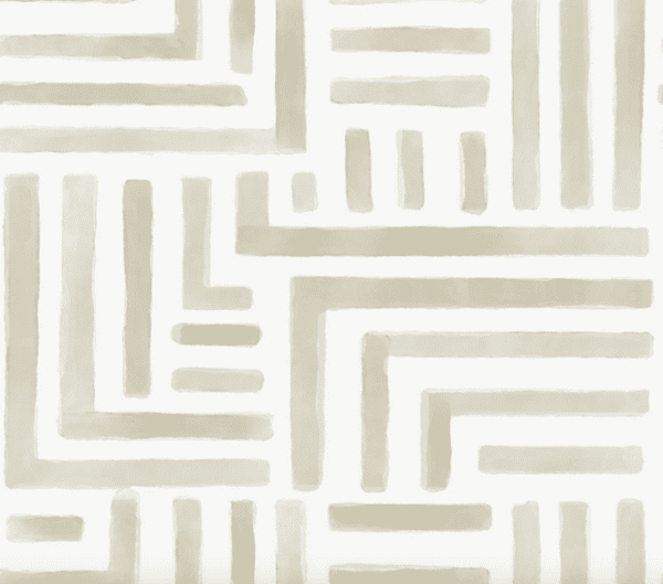 Beige geometric watercolor pattern.