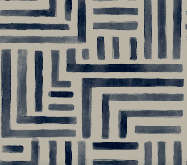 Abstract navy blue geometric pattern.