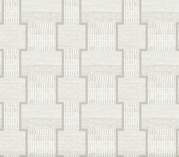 Beige woven textile pattern background.