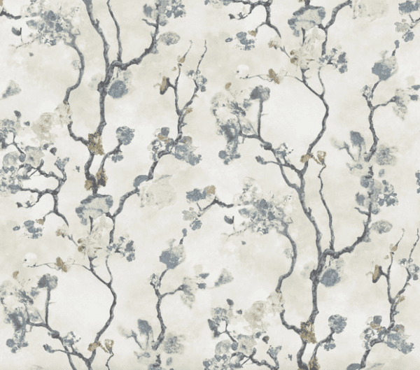 Floral branches wallpaper design.