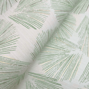 Sage green sunburst fabric texture.
