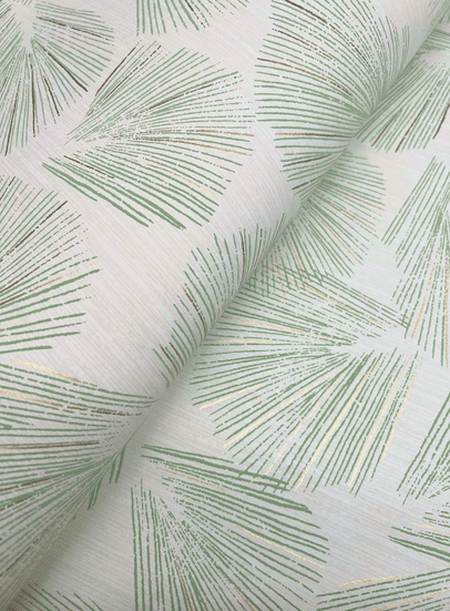 Sage green sunburst fabric texture.