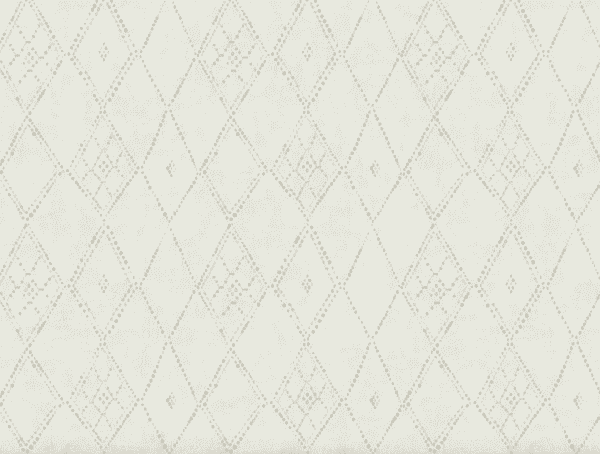 Off-white diamond pattern background.