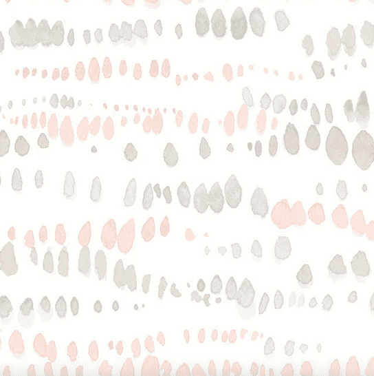 Pink and grey watercolor dot pattern.