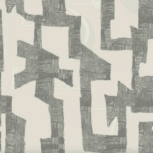 Abstract gray pattern on beige background.