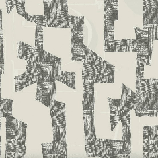 Abstract gray pattern on beige background.