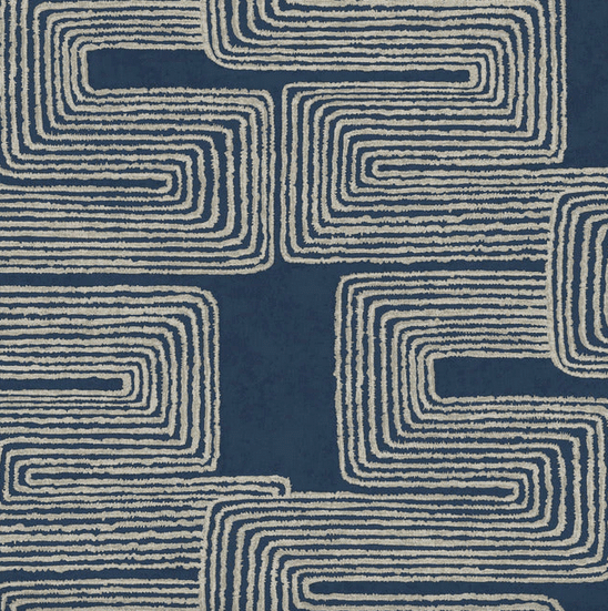 Abstract navy and beige pattern.