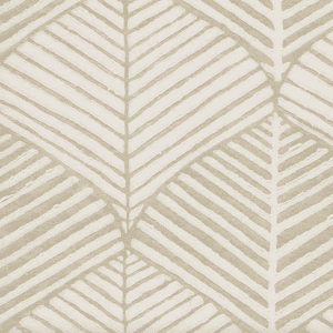 Beige and white geometric patterned fabric.