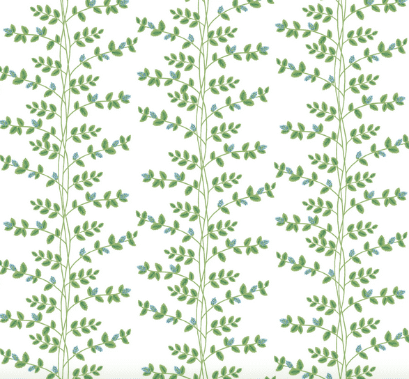 Floral vine pattern wallpaper design.