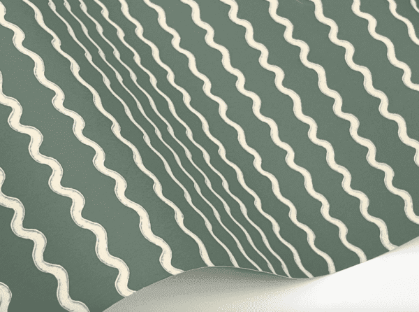 Green wavy lines wallpaper texture.