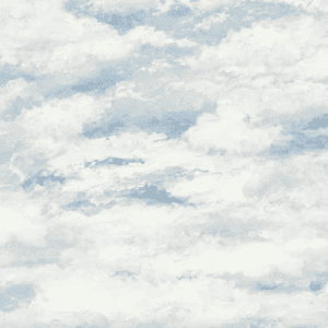 Blue and white cloudy sky texture.