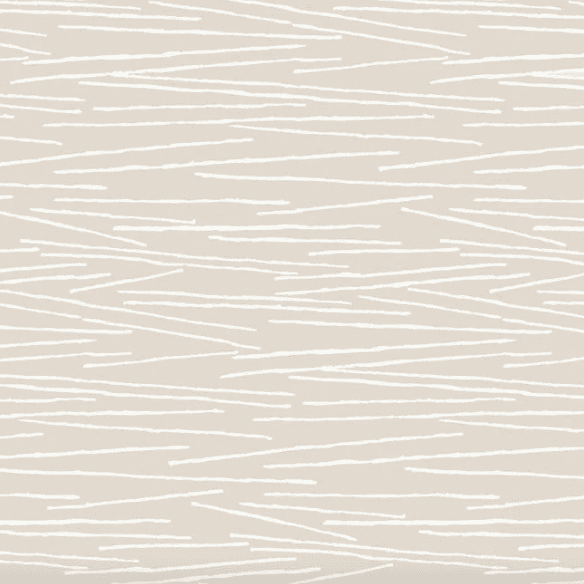 Beige background with white lines.