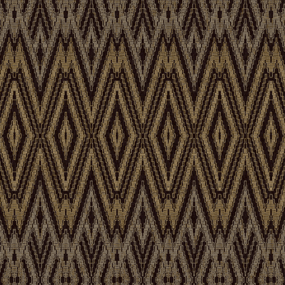 Brown and beige chevron textile pattern.