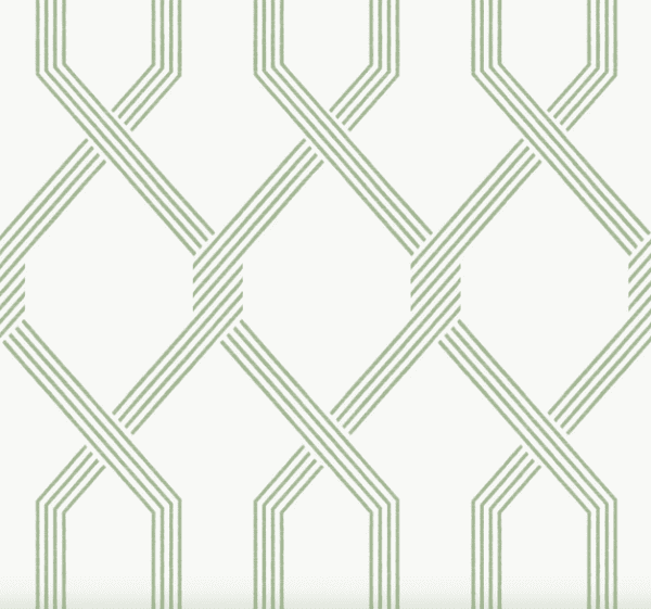 Sage green lattice geometric pattern.