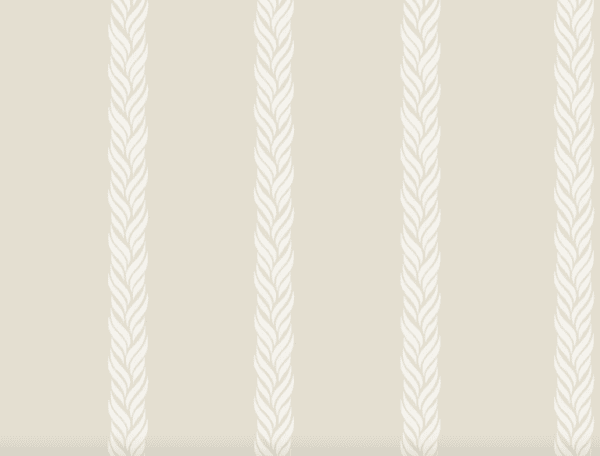 Beige background with white vertical leaf stripes.