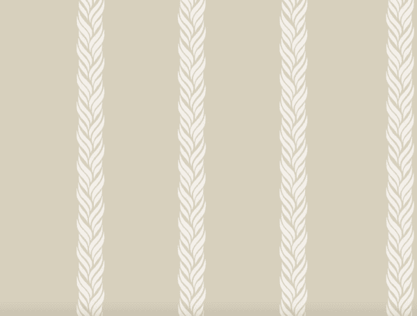 Beige background with white braid stripes.