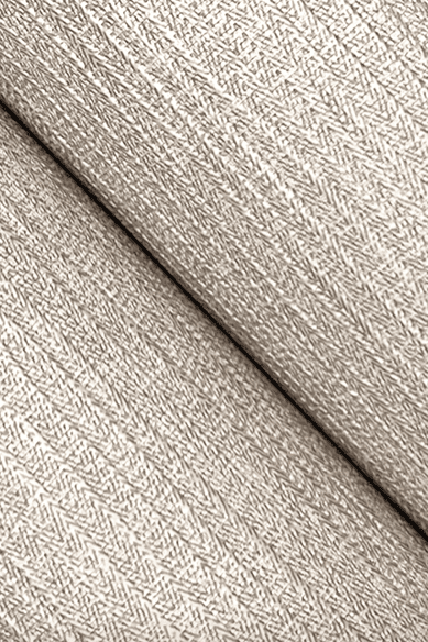 Beige textured fabric roll detail.