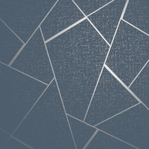 Here's an alt tag for the image: Blue geometric wallpaper pattern.