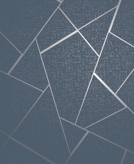 Here's an alt tag for the image: Blue geometric wallpaper pattern.