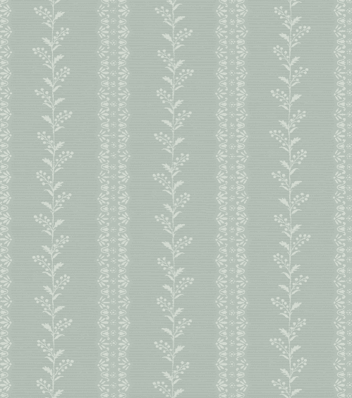 Sage green floral stripe pattern.