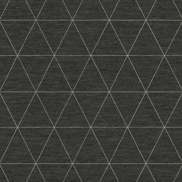 Dark gray geometric triangle pattern.